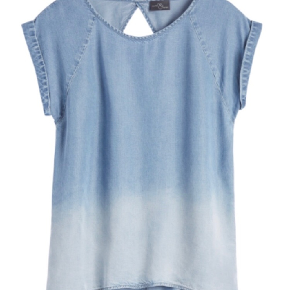 Market & Spruce Chambray Top XL